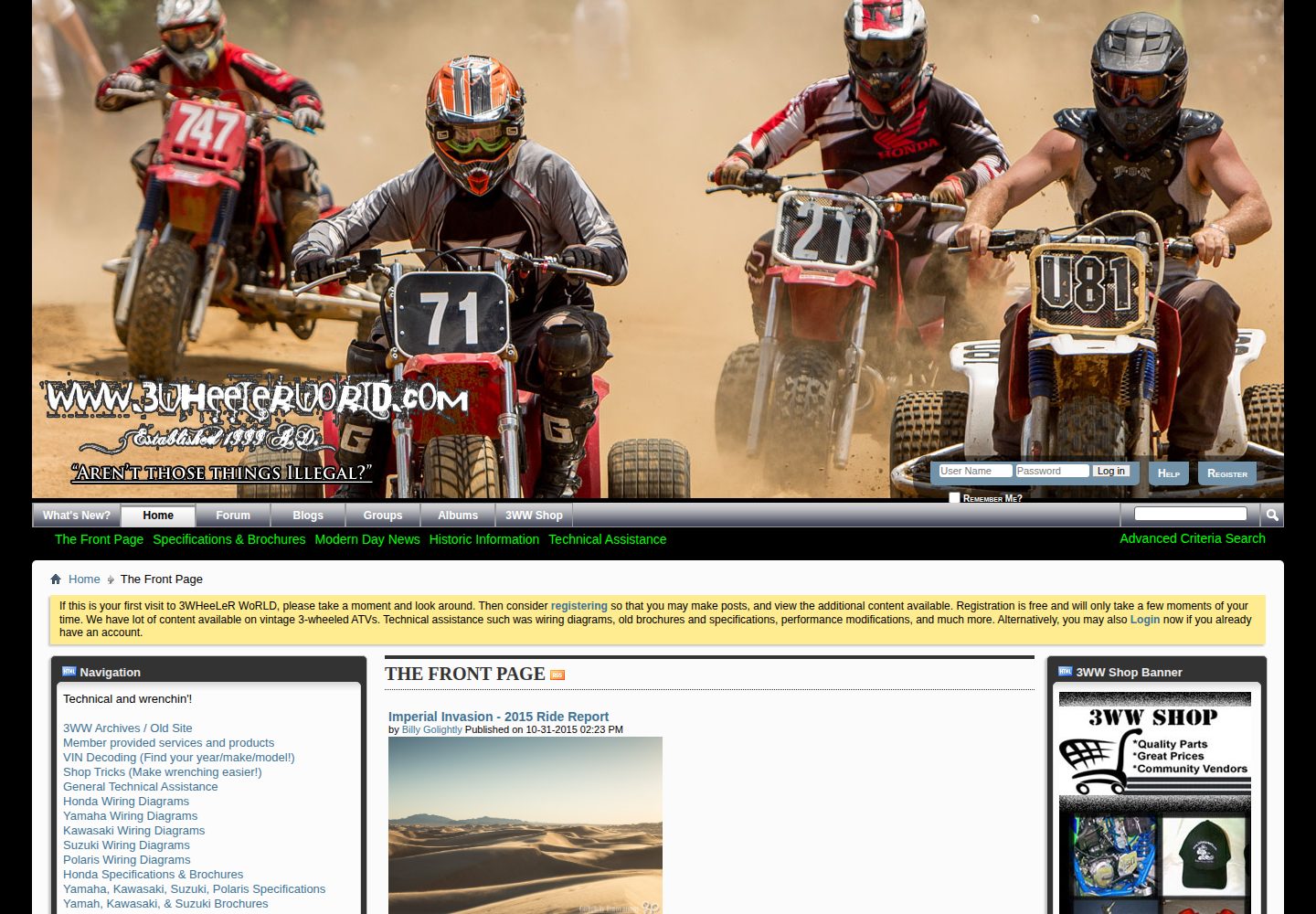 3 Wheeler World website screenshot