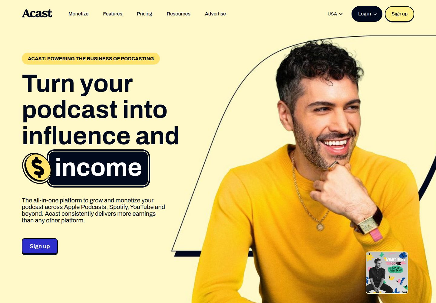 Acast website screenshot