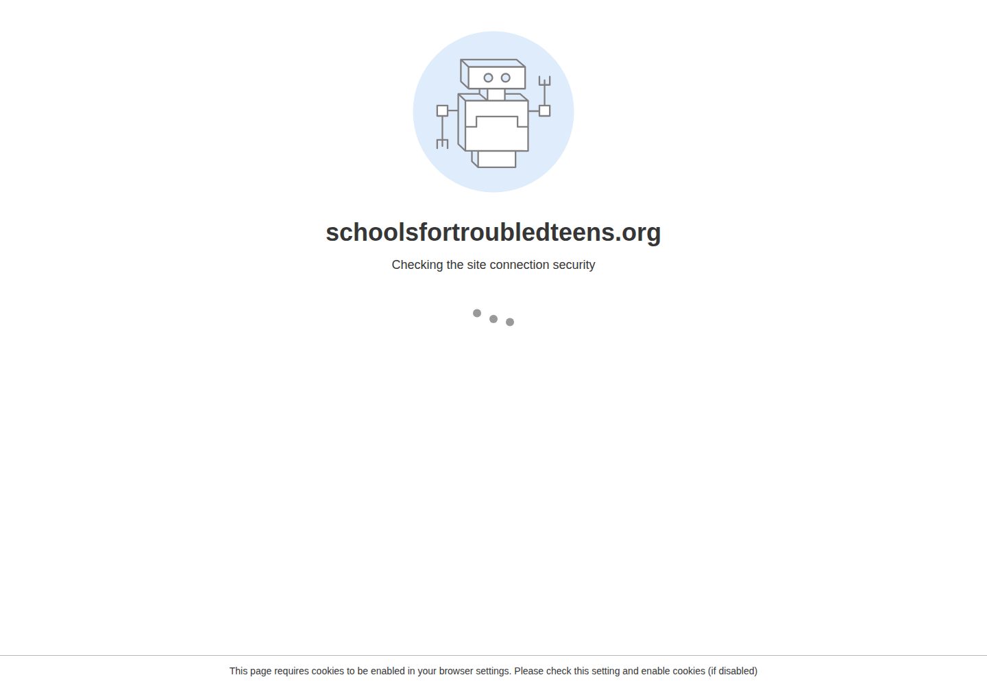 Schools for Troubled Teens website screenshot