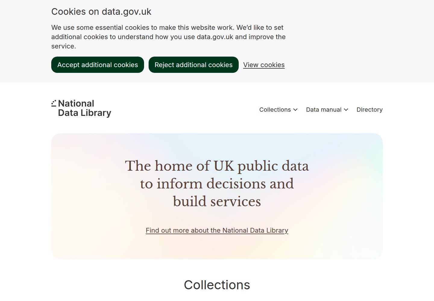 Data.gov.uk website screenshot