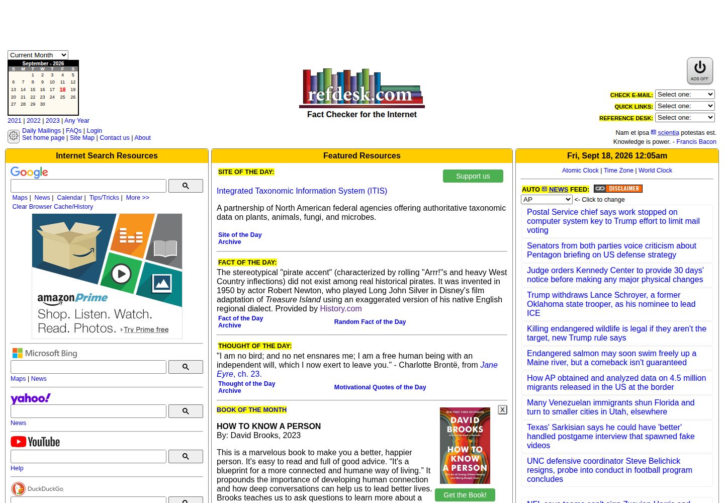 Refdesk website screenshot