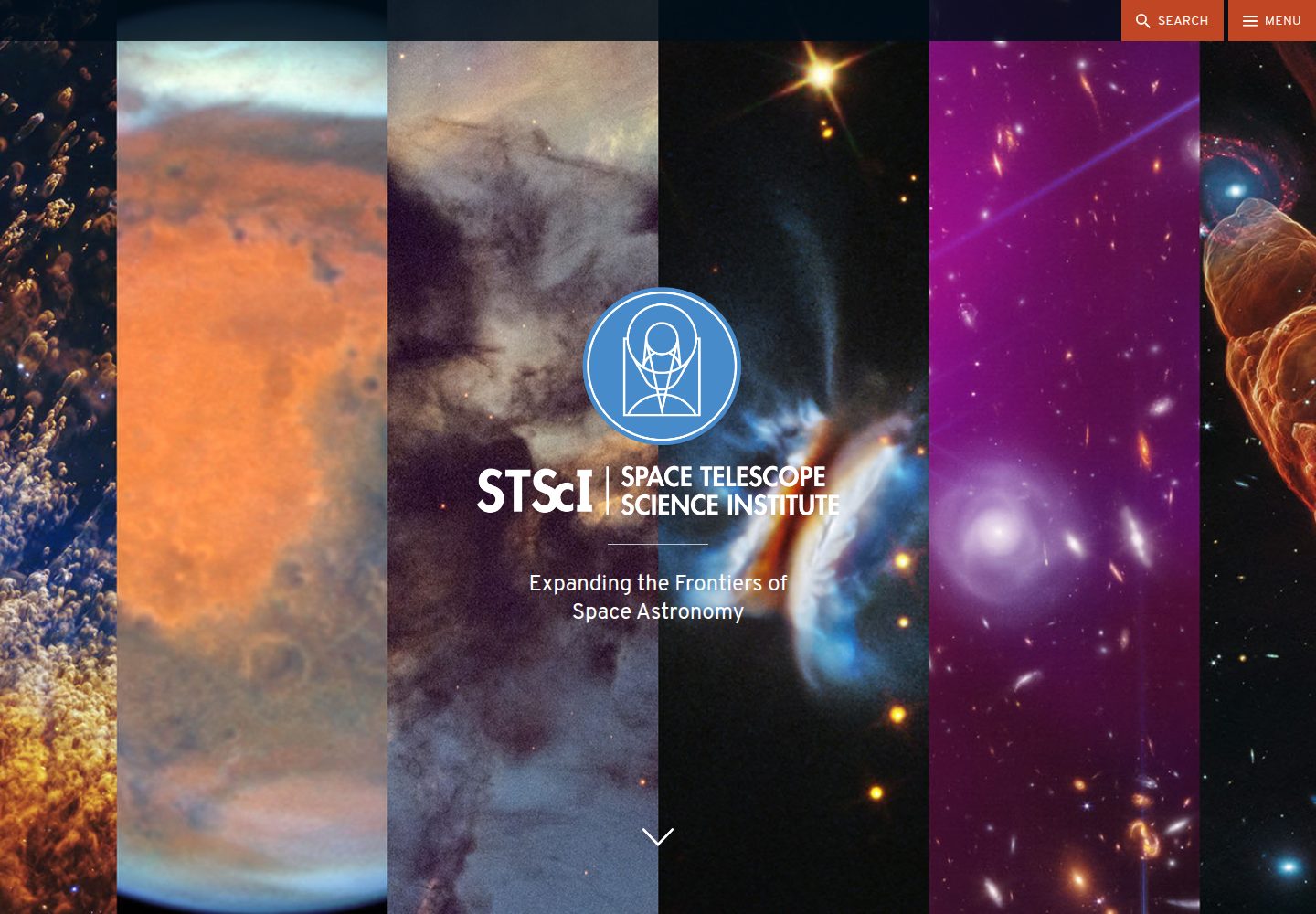 Space Telescope Science Institute website screenshot