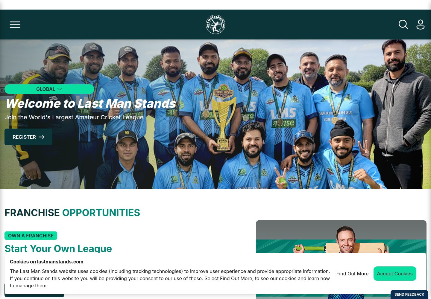 Last Man Stands website screenshot